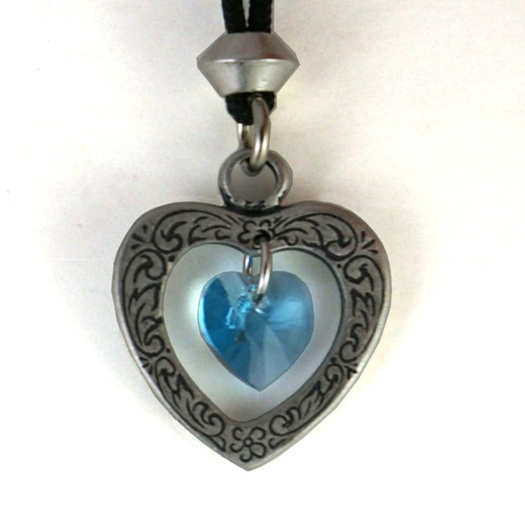 MARCH BIRTHSTONE HEART