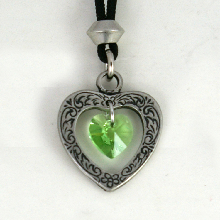 AUGUST BIRTHSTONE HEART