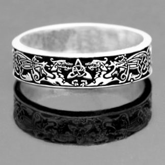 DRAGON RING NARROW IN STERLING SILVER