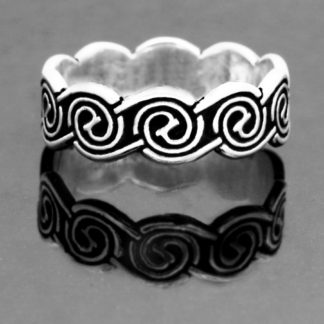 CELTIC WATER: RING OF INSPIRATION IN STERLING SILVER