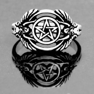 GUARDIAN ANGEL RING IN STERLING SILVER
